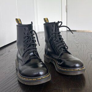 Dr. Martens 1406 lace up boots, size 7 + FREE dubbin and wonder balsam